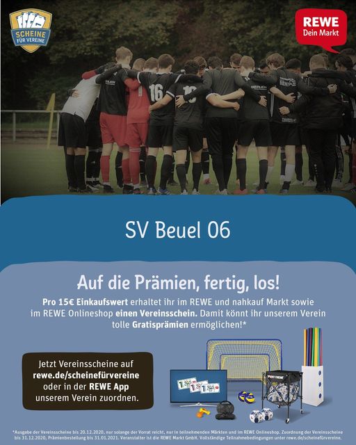 REWE Vereinsaktion – Scheine für Vereine